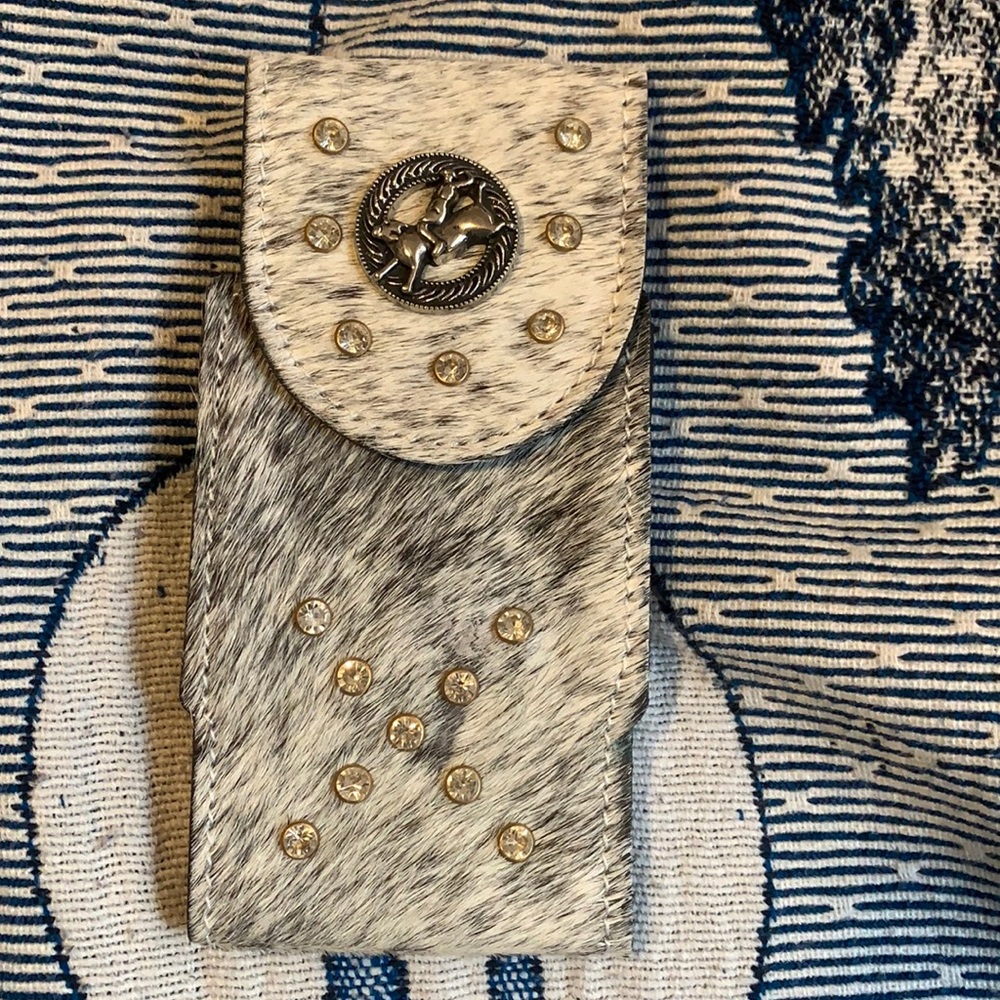 Western cowhide XL Cell Phone Case